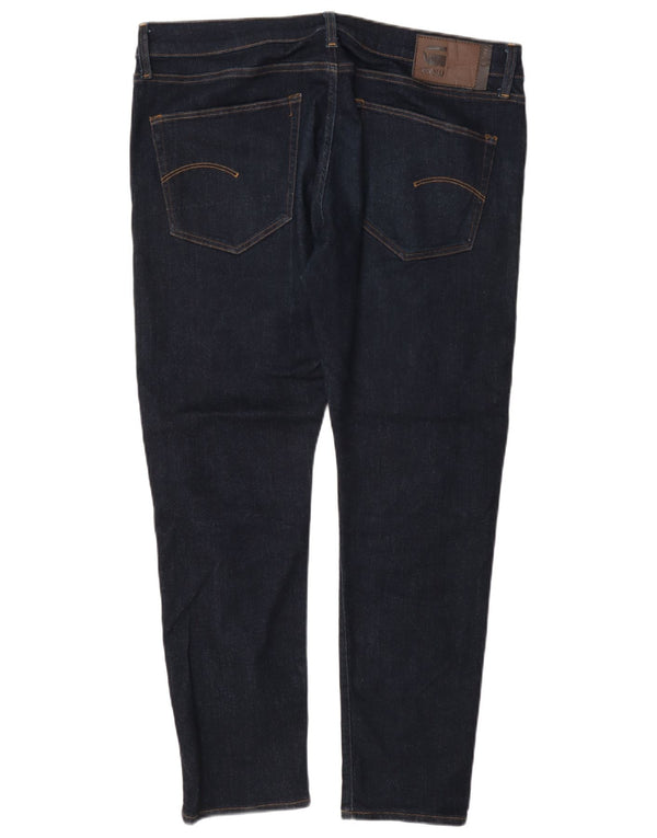 G-Star Mens Slim Jeans W35 L30 Navy Blue Cotton