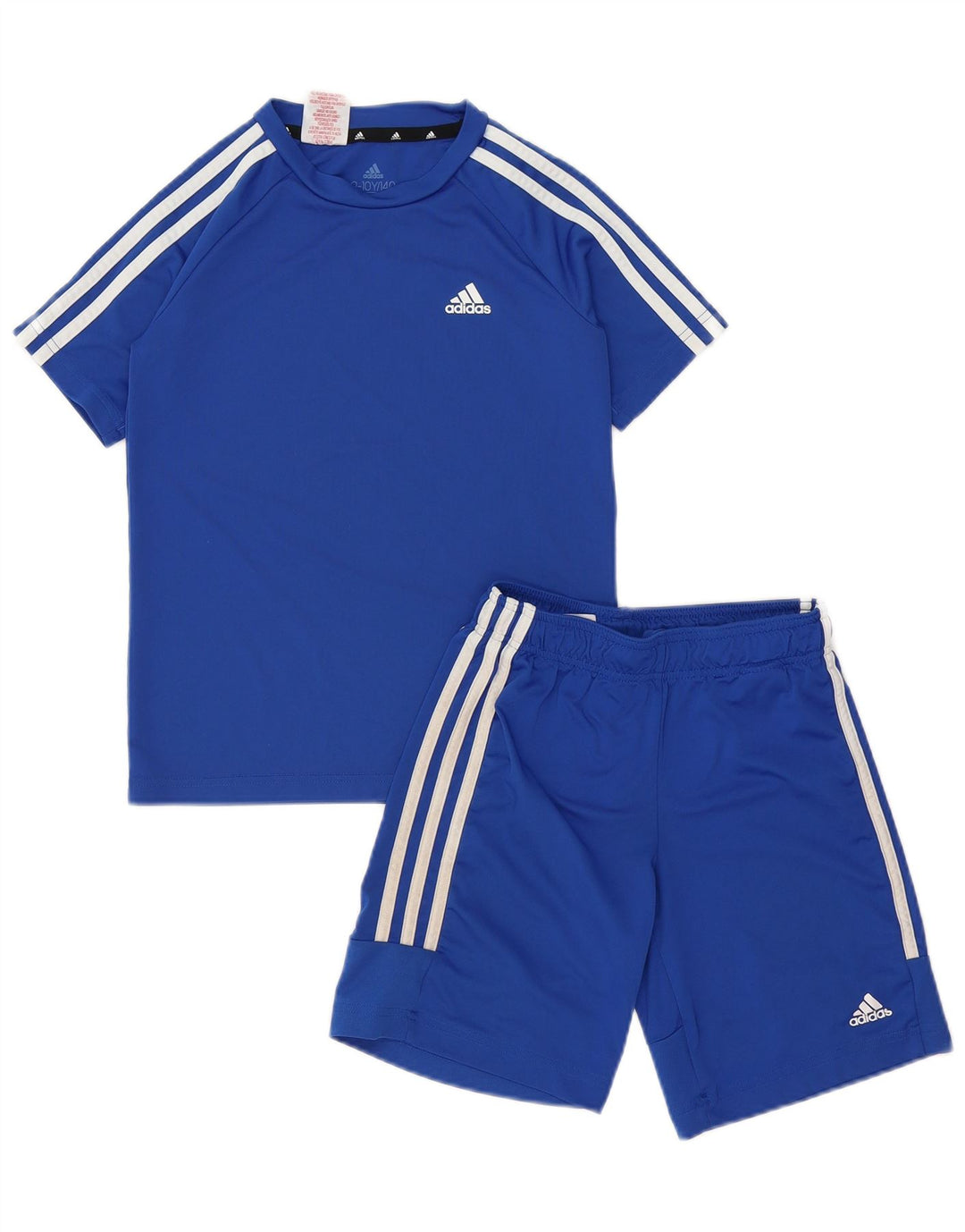 ADIDAS Boys Aeroready 2 Piece Set 9-10 Years  Blue Polyester