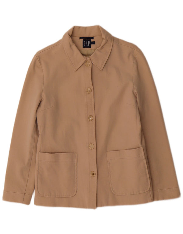 Gap Womens 5 Button Blazer Jacket UK 8 Small Beige Cotton
