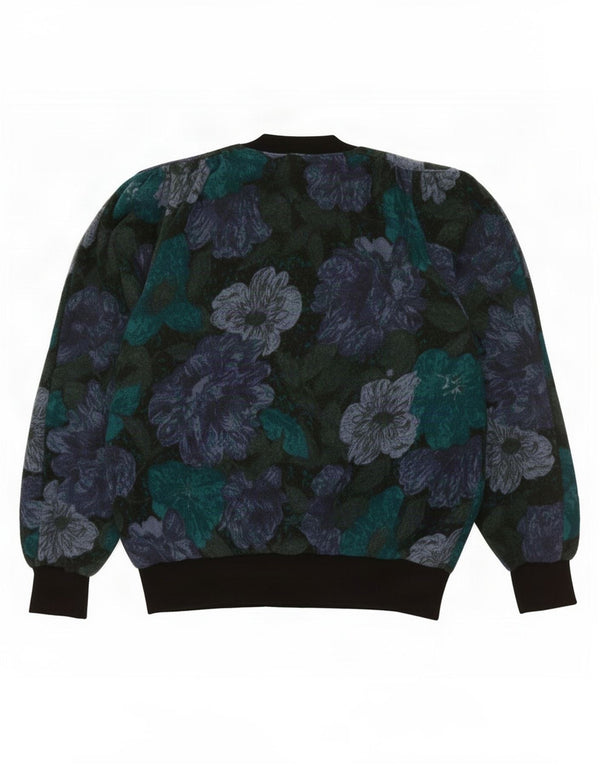 Vintage Womens Jumper Sweater UK 18 XL Multicoloured Floral Wool
