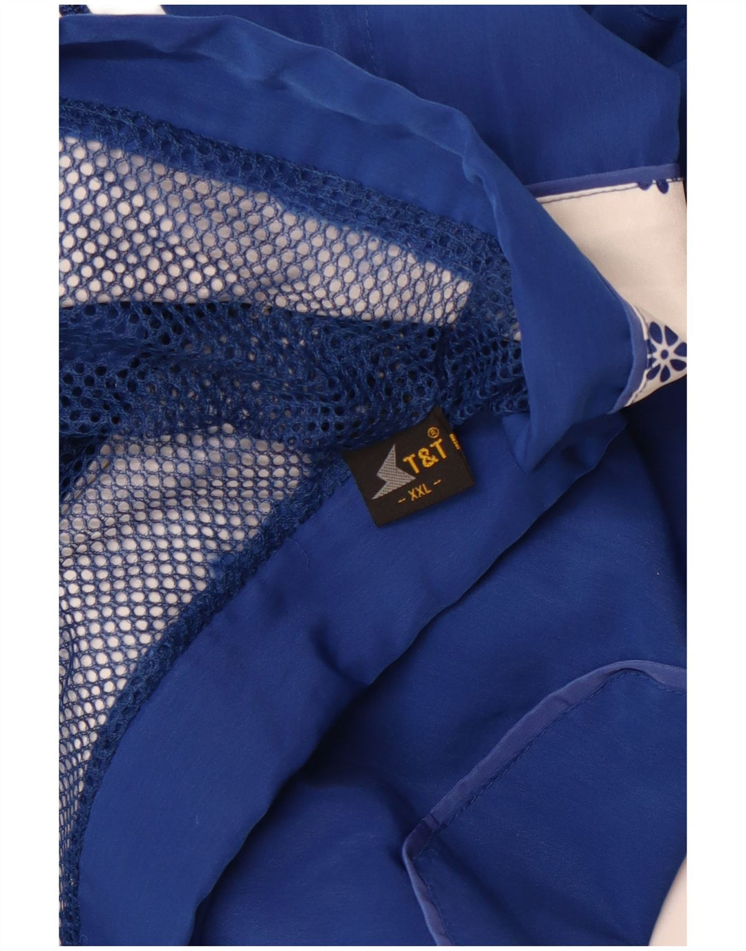 VINTAGE Womens Tracksuit Top Jacket 2XL Blue Colourblock Retro