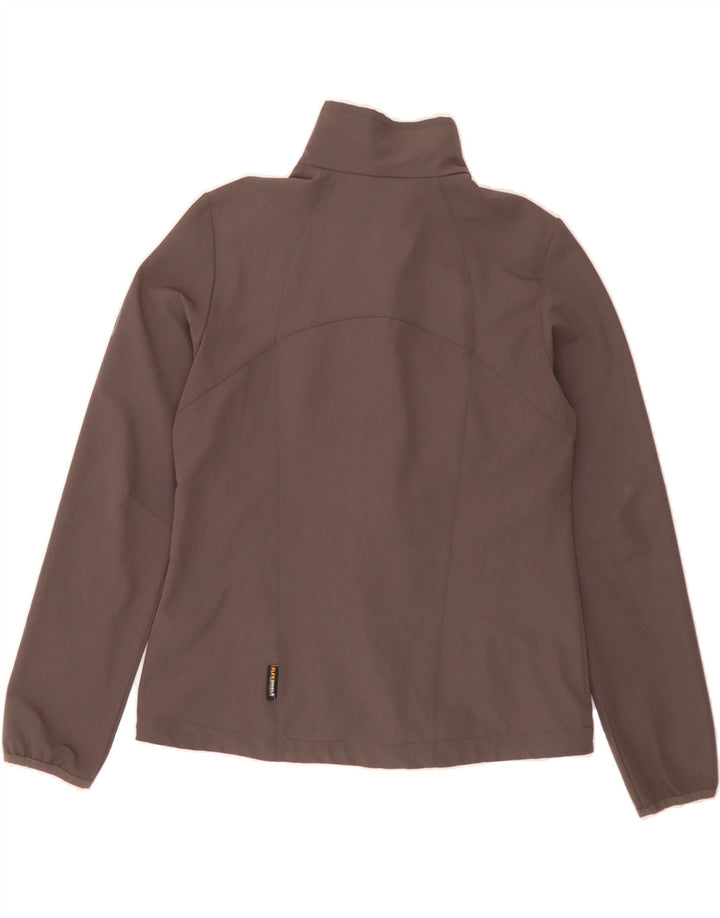 JACK WOLFSKIN Womens Bomber Jacket UK 12/14 Medium Grey Polyester Vintage Jack Wolfskin and Second-Hand Jack Wolfskin from Messina Hembry 