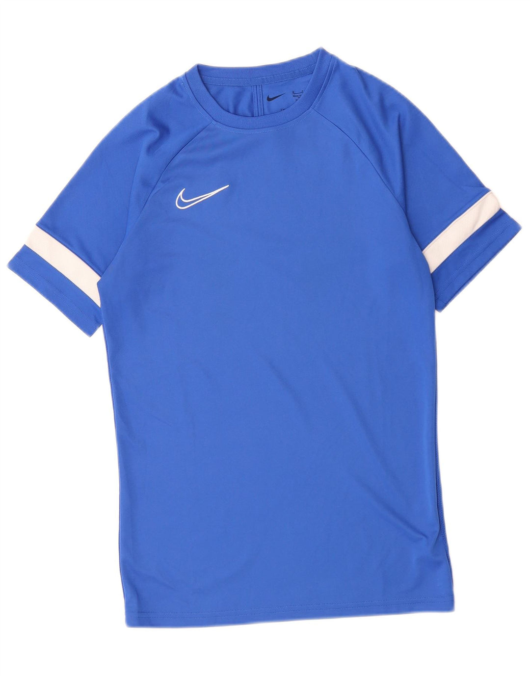 NIKE Mens Dri Fit T-Shirt Top Small Blue Colourblock Polyester