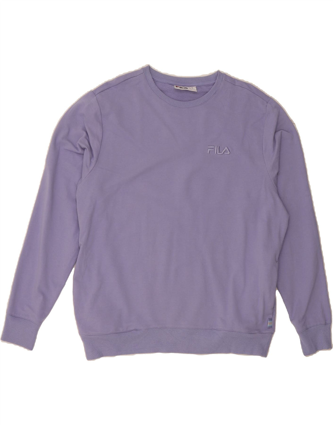 FILA Mens Sweatshirt Jumper XL Purple Cotton Vintage Fila and Second-Hand Fila from Messina Hembry 