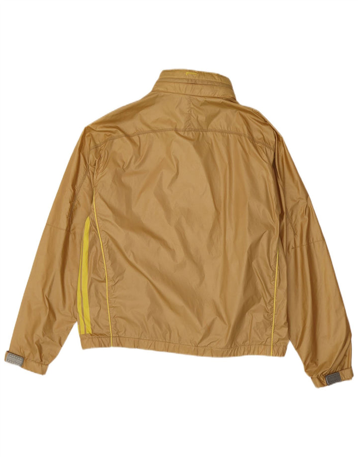 Vintage Mens Hooded Rain Jacket UK 40 Large Beige