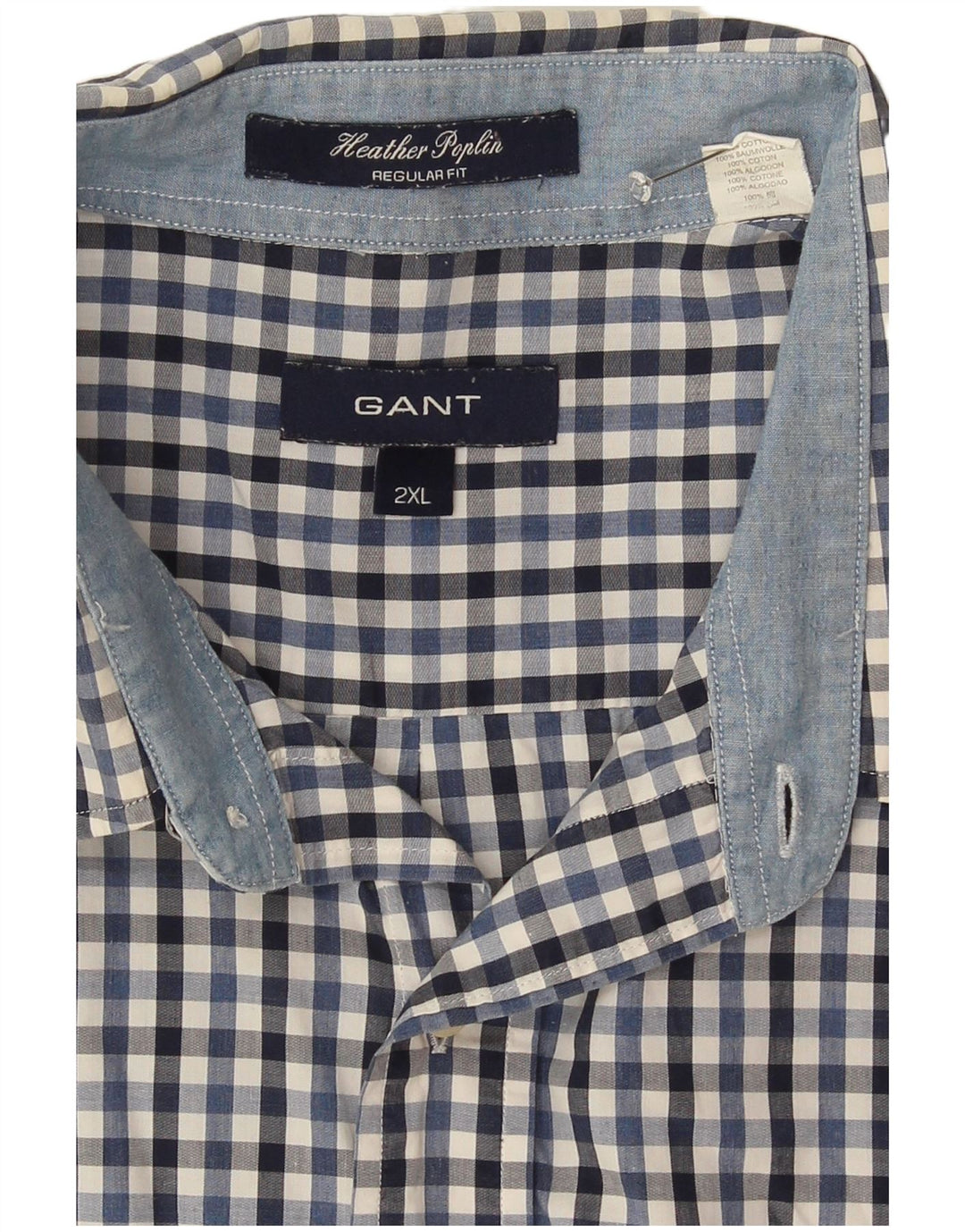 Gant Mens Short Sleeve Regular Fit Shirt 2XL Multicoloured Gingham Cotton