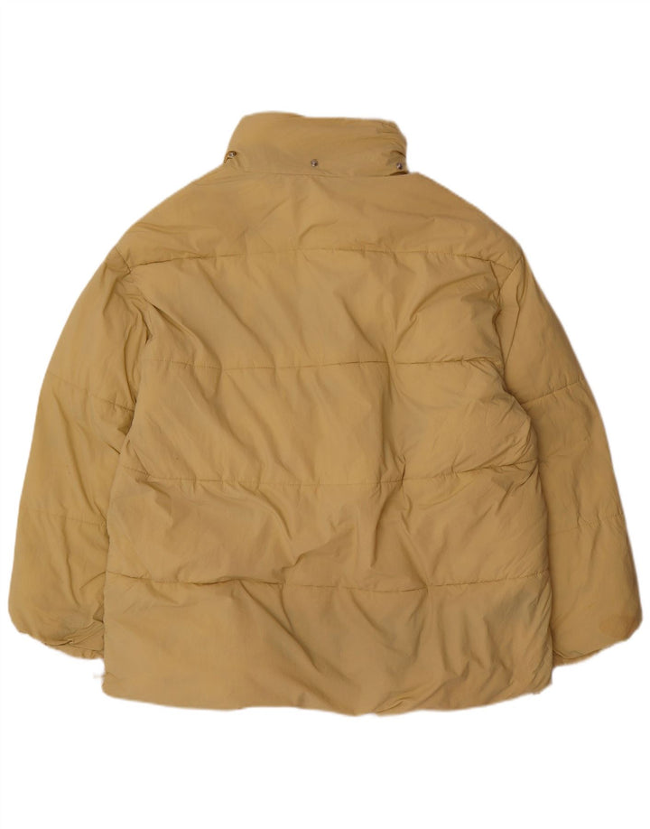 ZARA Womens Oversized Padded Jacket UK 14 Medium Beige Polyester