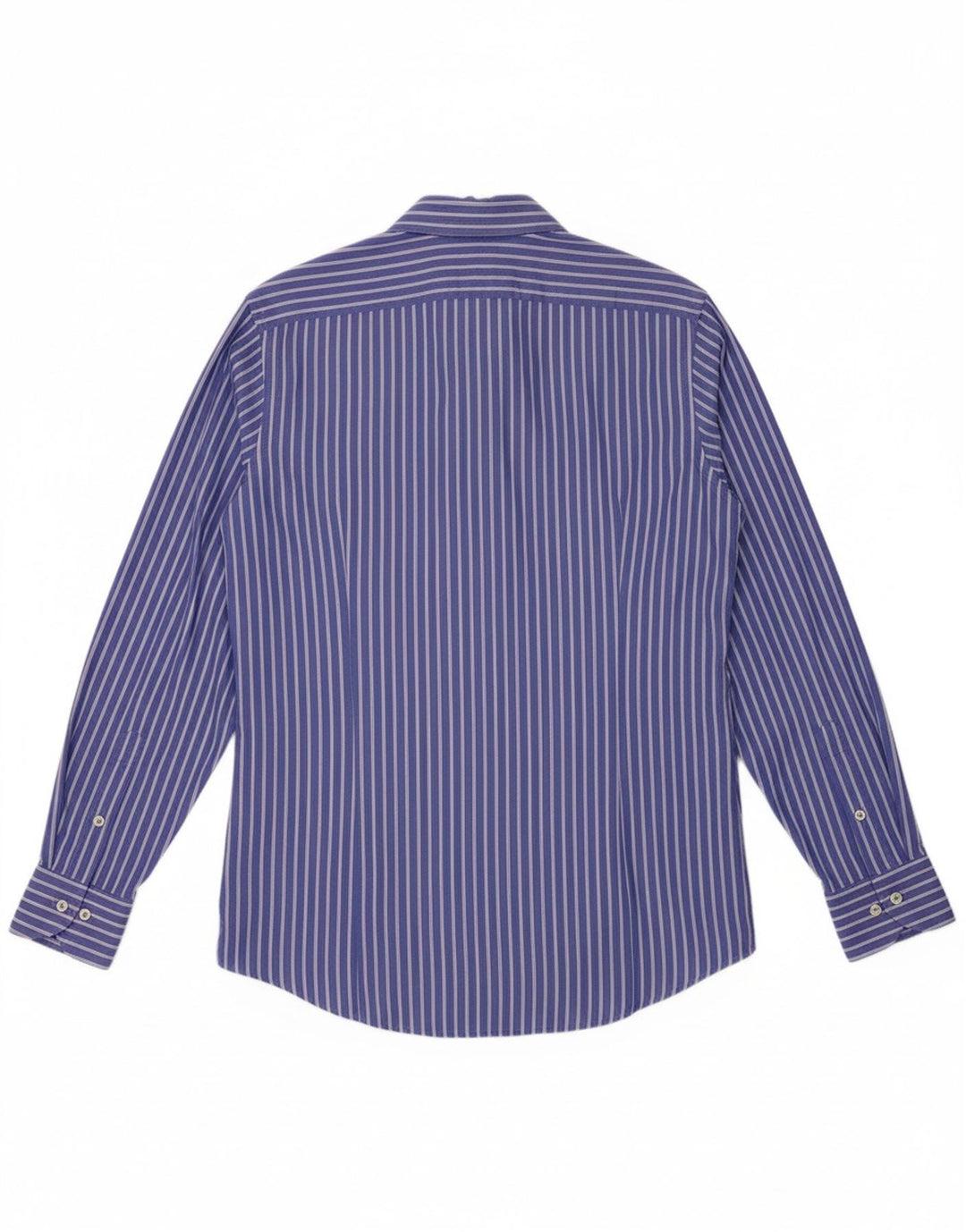 BENETTON Mens Shirt Medium Blue Pinstripe