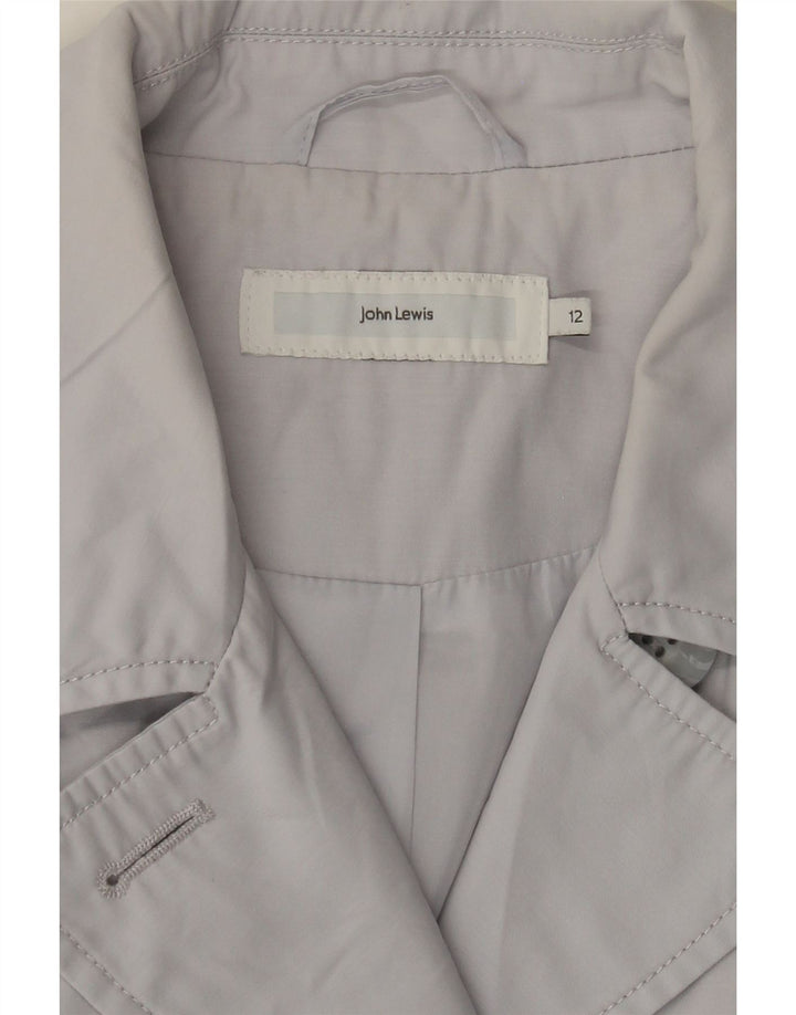 JOHN LEWIS Womens Trench Coat UK 12 Medium Grey