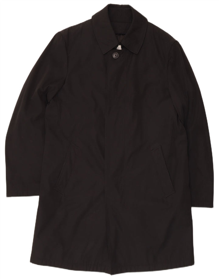 Calvin Klein Mens Overcoat UK 40 Large Black