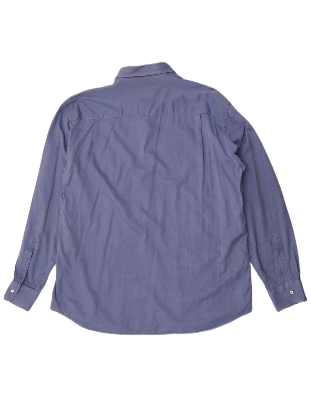Sea & Sky Mens Shirt Size 44 XL Blue Herringbone Cotton