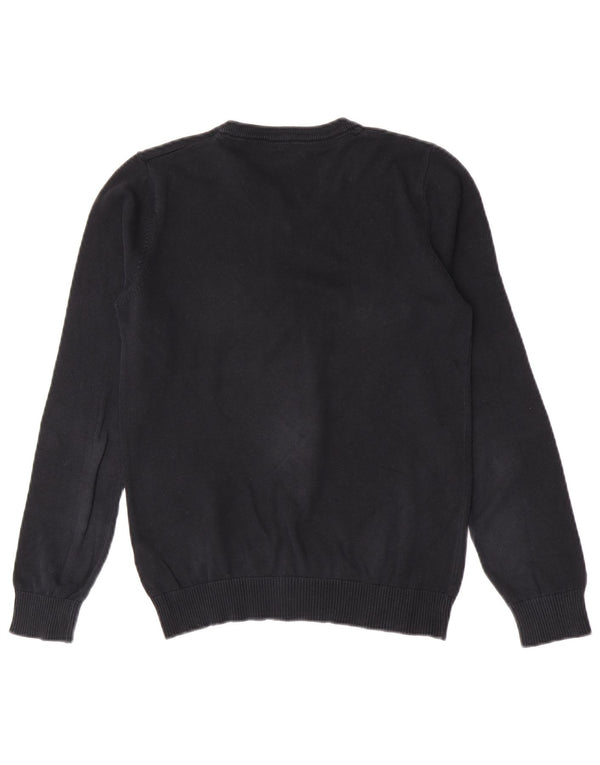 Marks & Spencer Boys V-Neck Jumper Sweater 13-14 Years Black Cotton