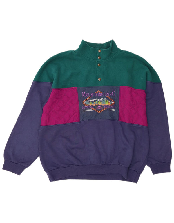 F.LLI Campagnolo Mens Graphic Sweatshirt Jumper UK 42 Large Navy Blue