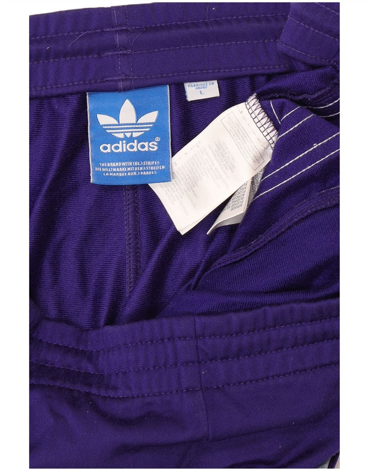 ADIDAS Mens Tracksuit Trousers Large  Purple Polyester