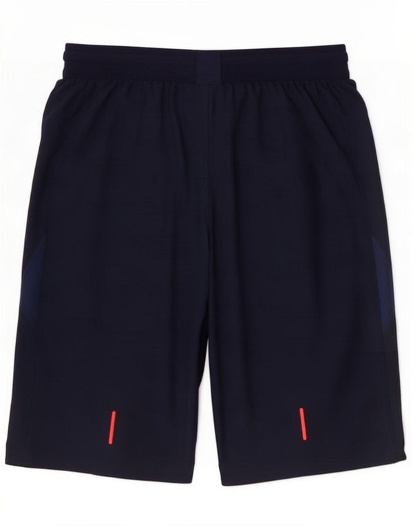 Nike Mens Dri Fit Graphic Sport Shorts Small Navy Blue Colourblock