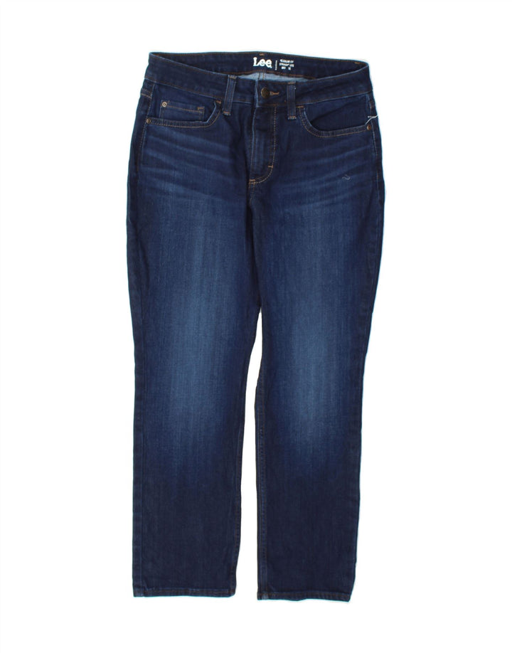 LEE Womens Mid Rise Straight Jeans US 8 Medium W30 L27 Navy Blue Vintage Lee and Second-Hand Lee from Messina Hembry 