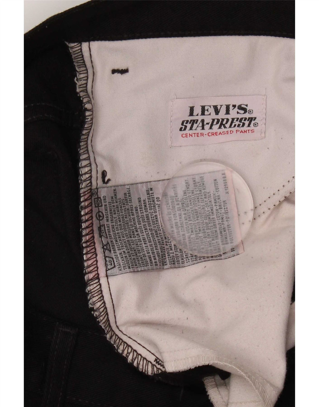 Levi's Mens Straight Jeans W33 L29 Black Cotton