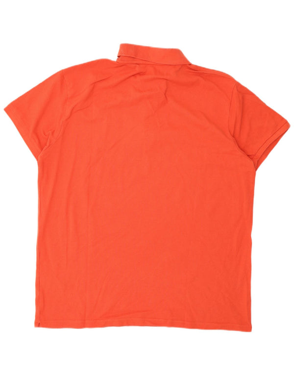 Kappa Mens Polo Shirt 3XL Orange Cotton
