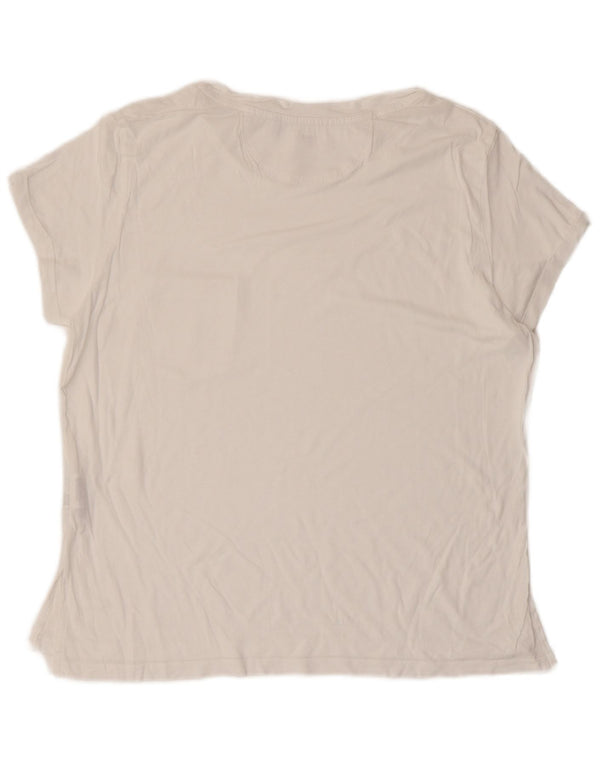 G-STAR Womens T-Shirt Top UK 14 Medium White Viscose