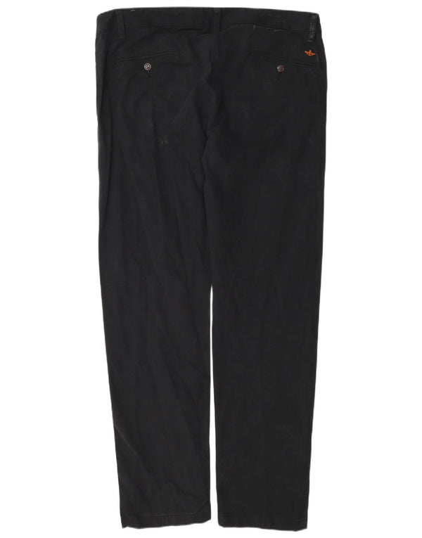 Dickies Mens Regular Chino Trousers W38 L34 Navy Blue Cotton