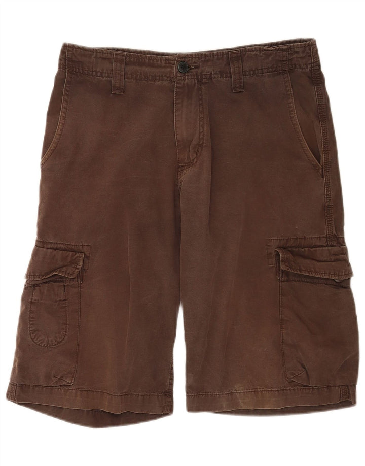 Carhartt Mens Cargo Bermuda Shorts W30 Medium  Brown Cotton