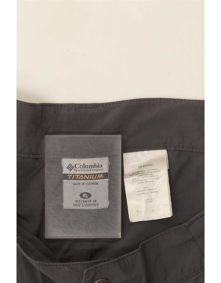 Columbia Mens Titanium Cargo Shorts XL W40 Grey Nylon