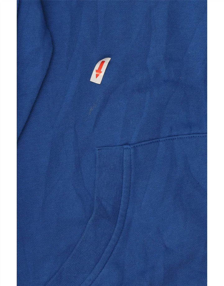 Asics Mens Graphic Hoodie Jumper Medium Blue Cotton