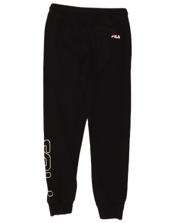 FILA Boys Graphic Tracksuit Trousers Joggers 11-12 Years  Black