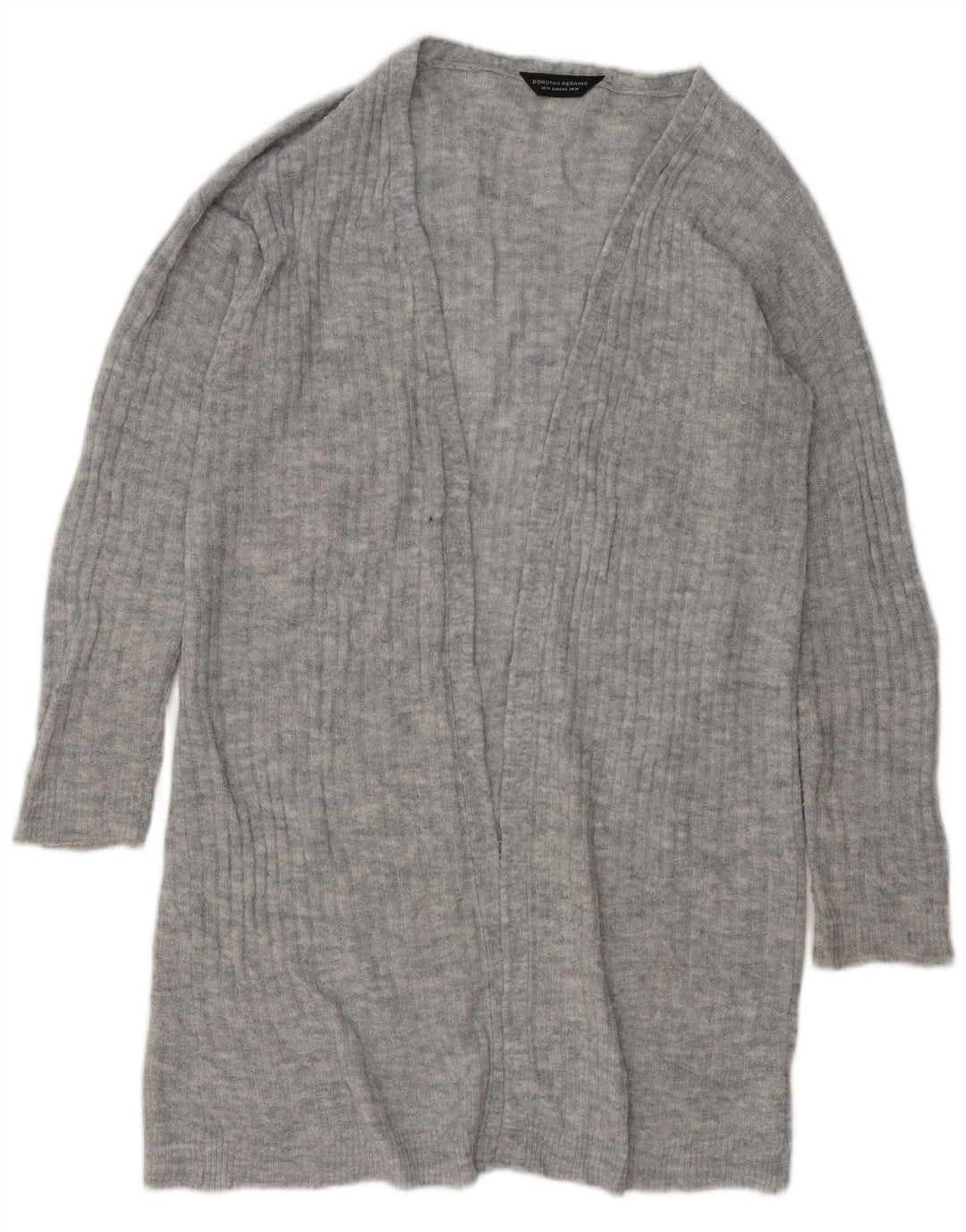 DOROTHY PERKINS Womens Longline Cardigan Sweater UK 14 Large Grey