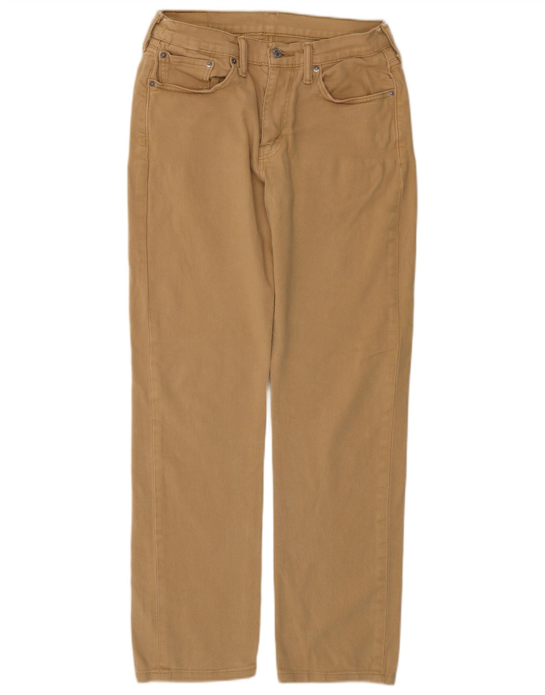 LEVI'S Mens 514 Straight Casual Trousers W32 L31 Beige Cotton