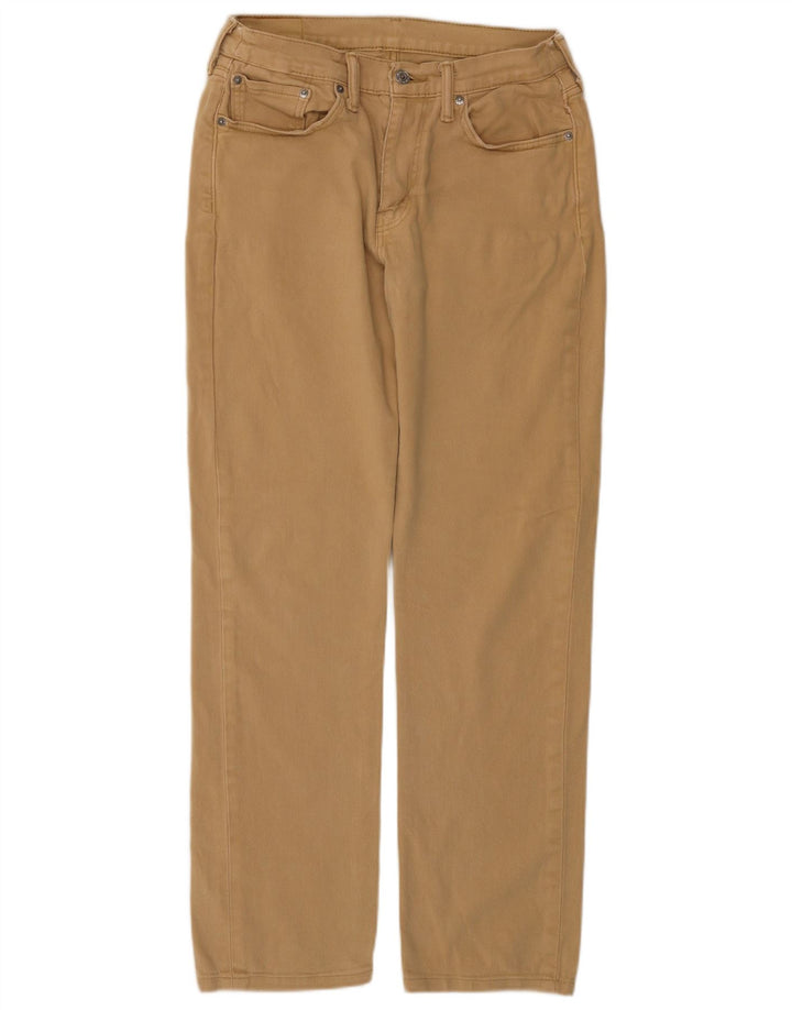 LEVI'S Mens 514 Straight Casual Trousers W32 L31 Beige Cotton