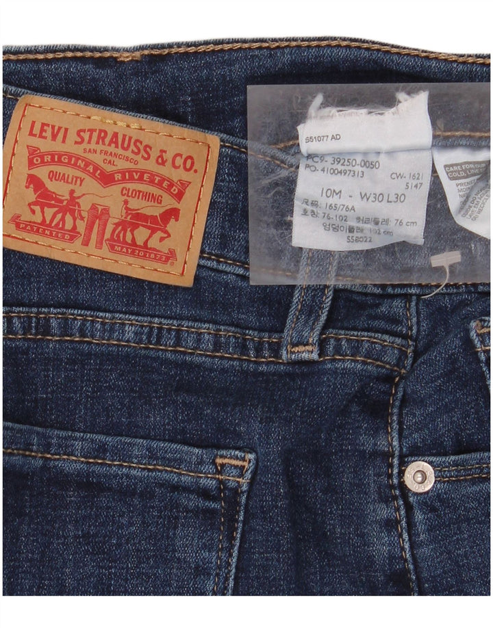 LEVI'S Womens Classic Fit Straight Jeans W30 L27 Navy Blue