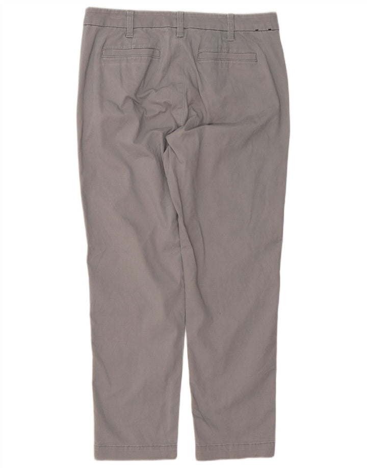 J. CREW Womens Girlfriend Slim Chino Trousers US 8 Medium W32 L27 Grey