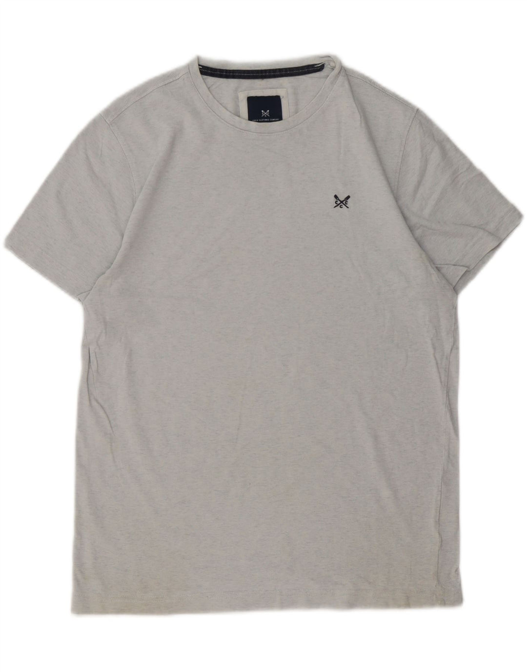 Crew Clothing Mens T-Shirt Top Medium Grey Cotton