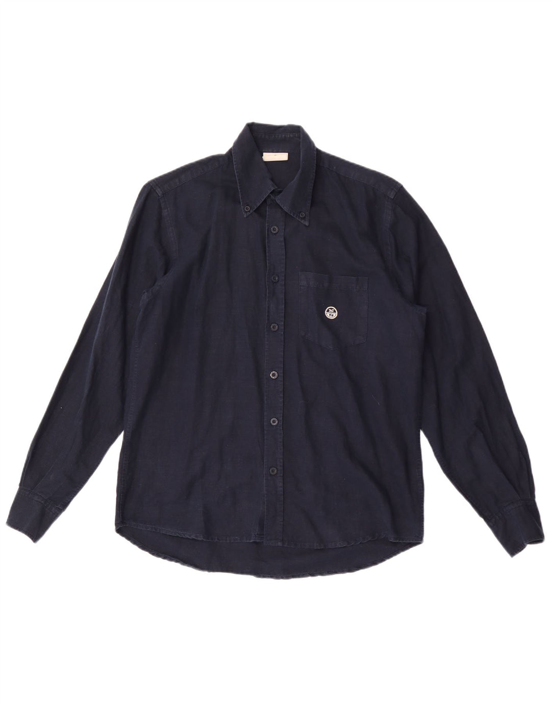 North Sails Mens Shirt Medium Navy Blue Cotton