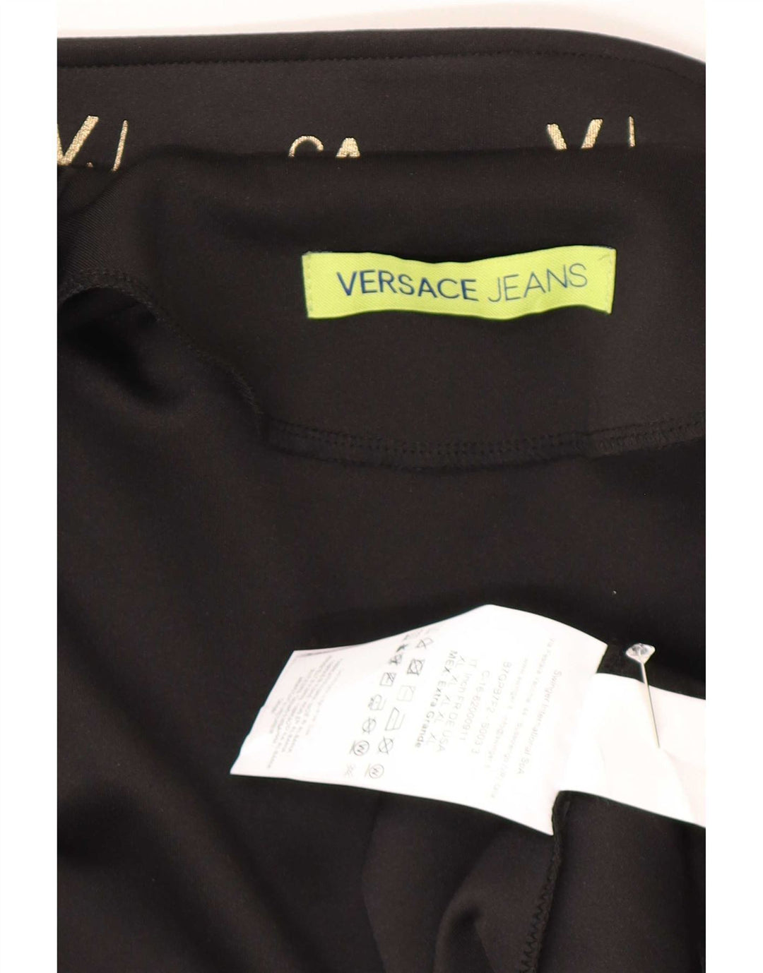 Versace Mens Graphic Tracksuit Top Jacket XL Black Polyester Sports