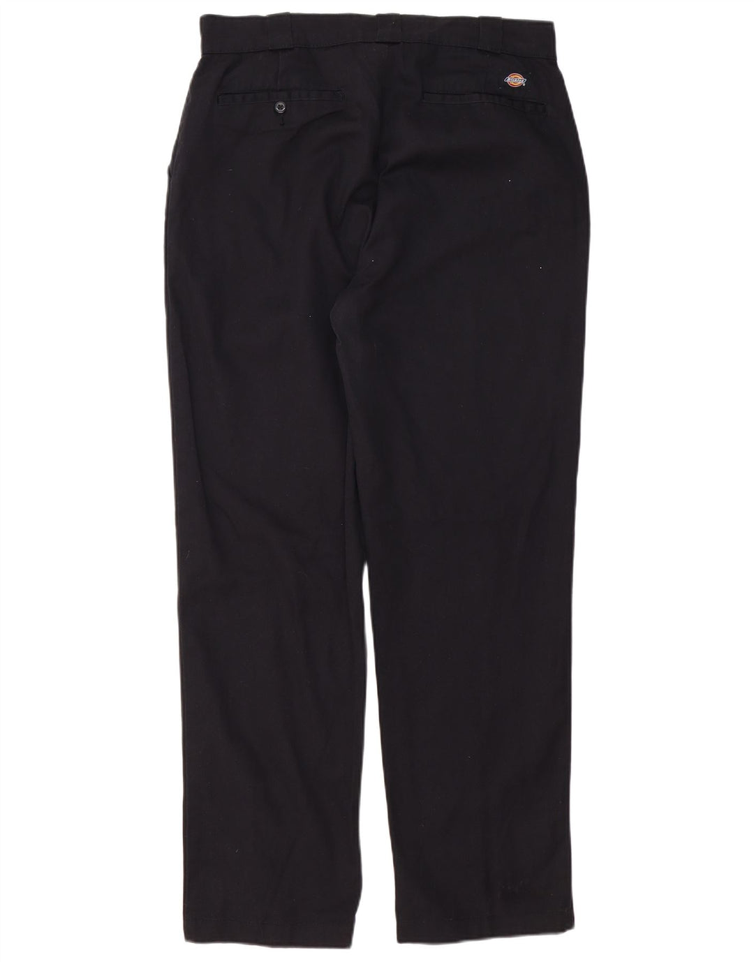 DICKIES Mens Straight Chino Trousers W34 L31  Black Polyester