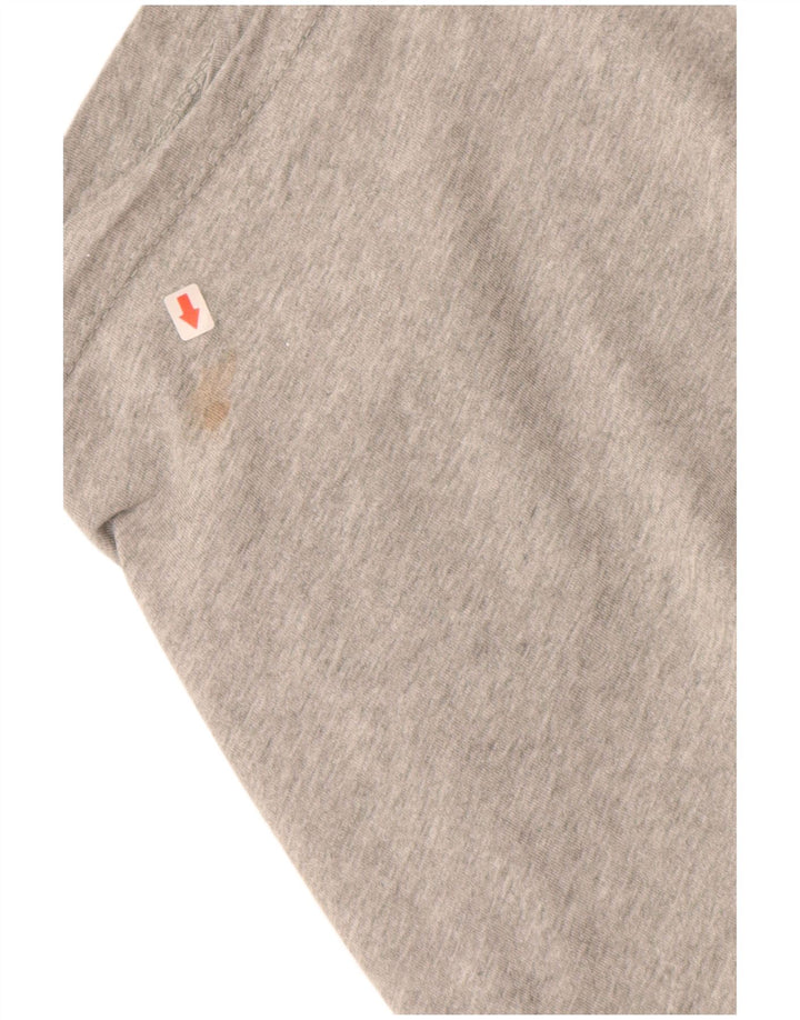 NIKE Mens Graphic T-Shirt Top Large Grey Cotton