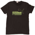 PUMA Mens Graphic T-Shirt Top Medium Black
