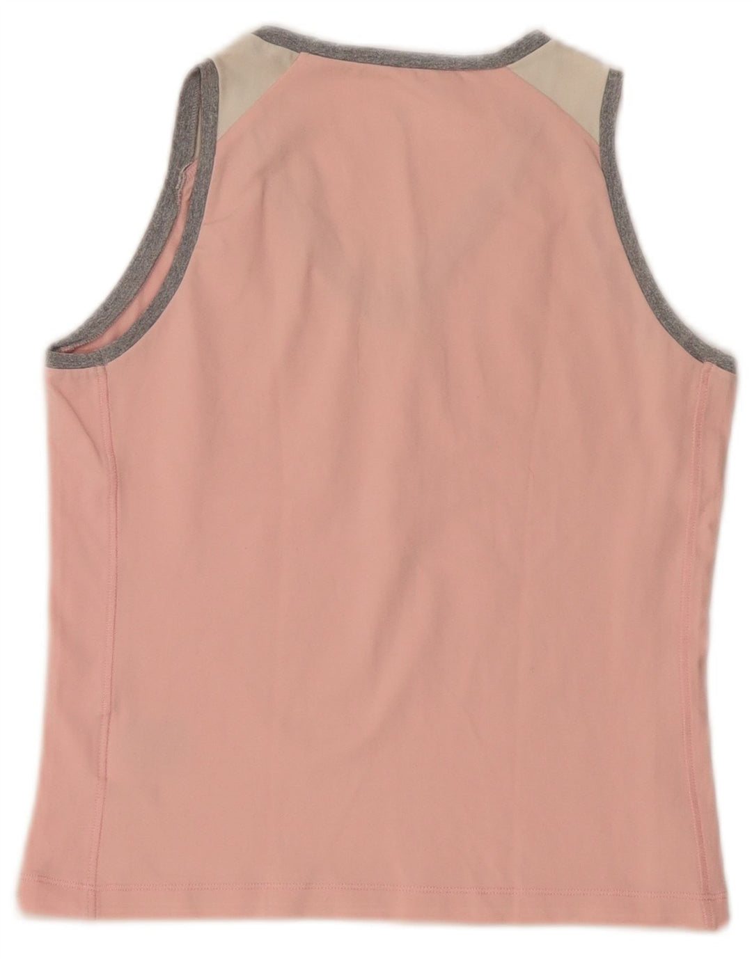 Champion Womens Vest Top UK 12 Medium Pink Colourblock Polyamide