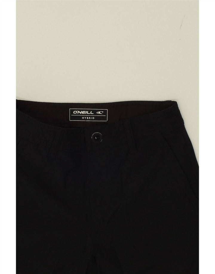 O'NEILL Boys Chino Shorts 11-12 Years W24  Black Polyester Vintage O'Neill and Second-Hand O'Neill from Messina Hembry 