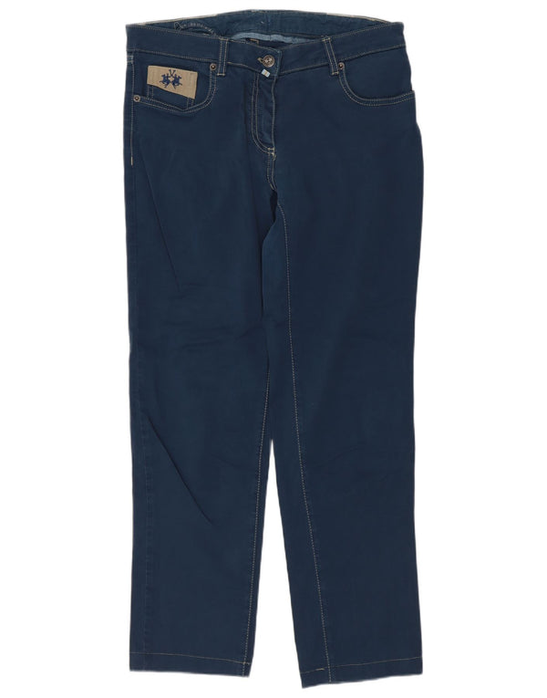 La Martina Womens Straight Jeans W30 L27 Blue Cotton