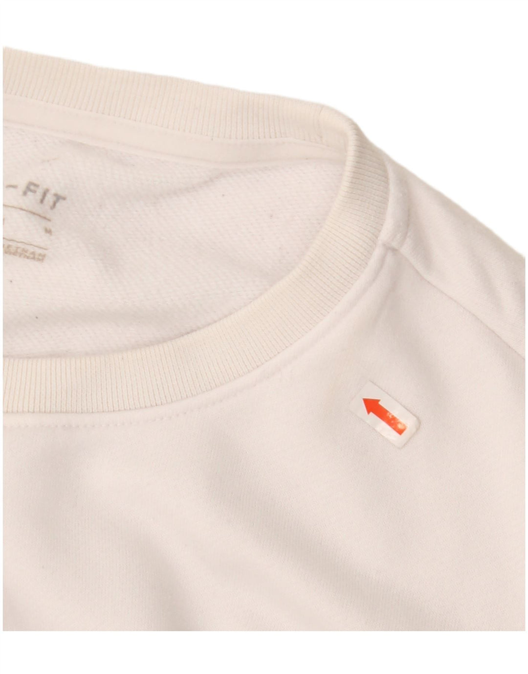 Nike Womens Graphic Sweatshirt Jumper UK 14 Medium White Polyester