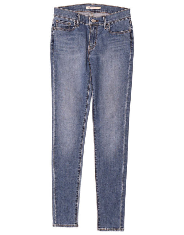 Levi's Womens 710 Super Skinny Jeans W28 L30 Blue Cotton