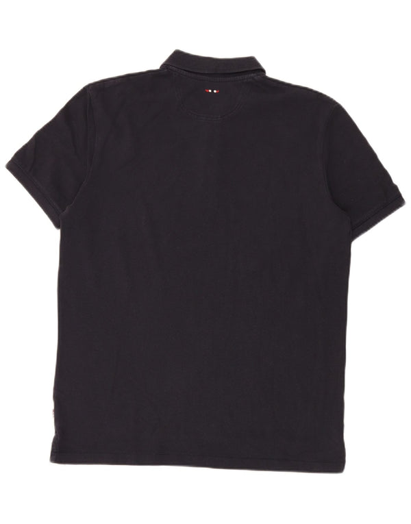 Napapijri Mens Geographic Polo Shirt Large Navy Blue