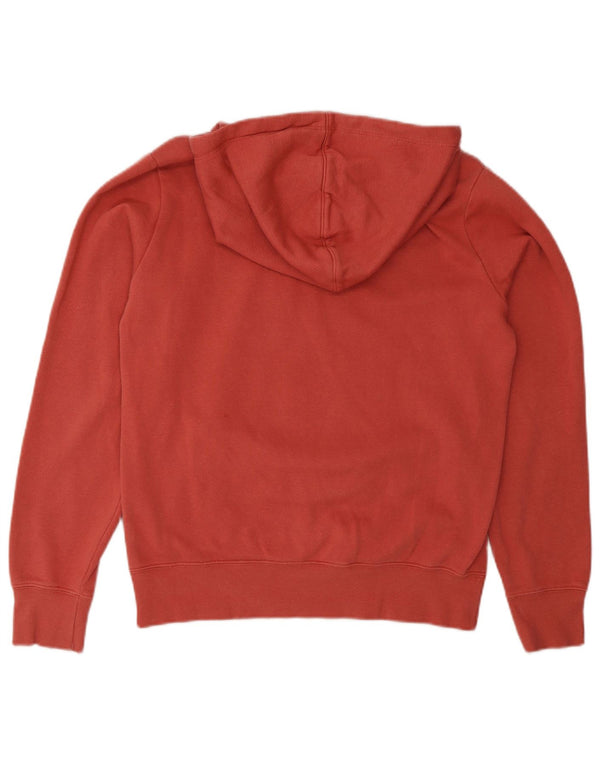 Champion Womens Graphic Hoodie Jumper UK 14 Medium Pink Cotton