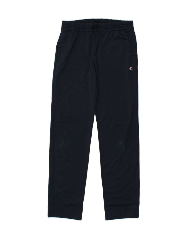 CHAMPION Boys Tracksuit Trousers 11-12 Years Large  Navy Blue Polyester Vintage Champion and Second-Hand Champion from Messina Hembry 