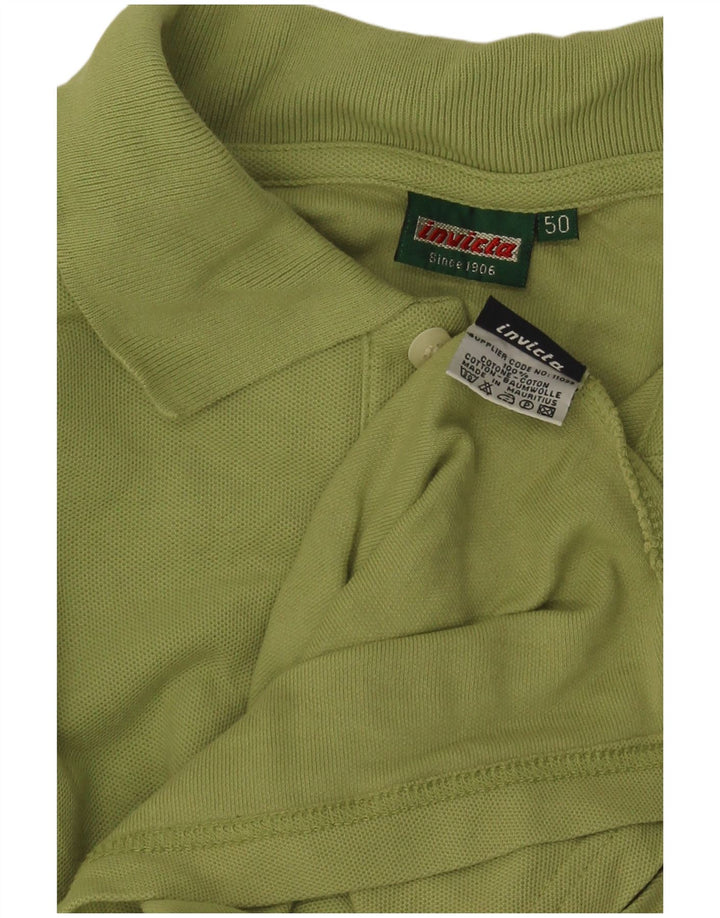 Invicta Mens Polo Shirt IT 50 Medium Green Cotton