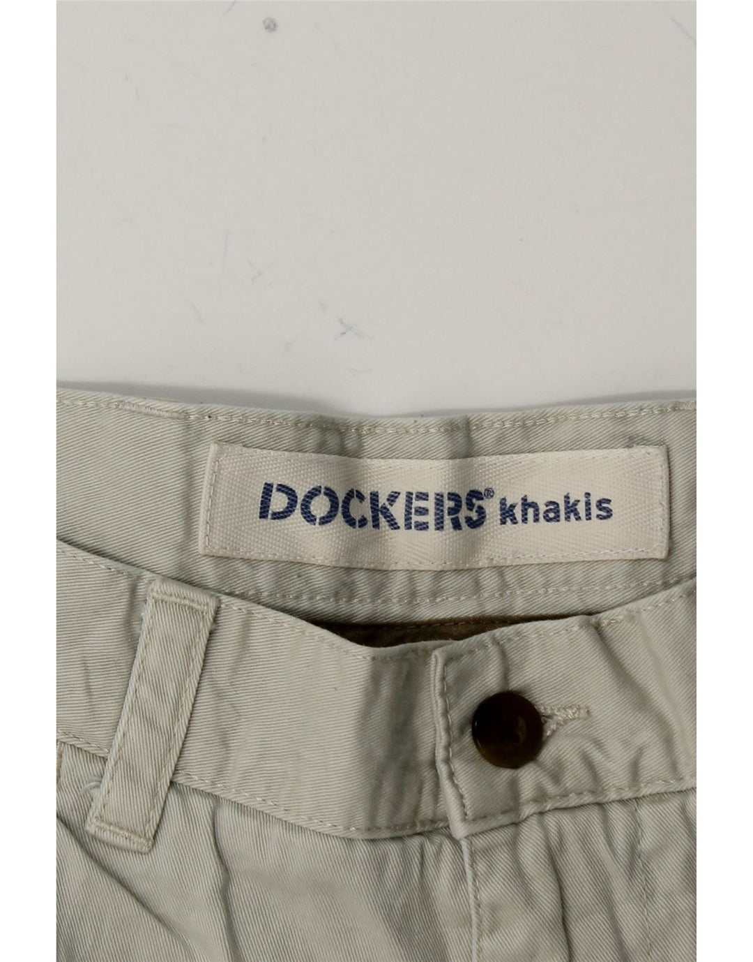 DOCKERS Mens Khakis Chino Shorts W34 Large  Blue Cotton