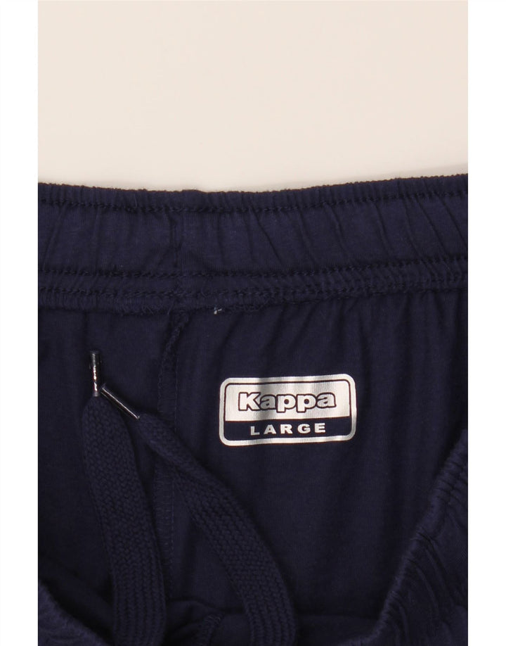 KAPPA Mens Sport Shorts Large  Navy Blue Vintage Kappa and Second-Hand Kappa from Messina Hembry 